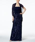 Vince Camuto Sequined Blouson Gown