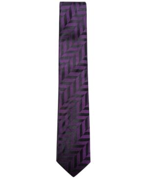 Alfani Men's Geometric Silk Skinny Tie, Only At Macy's