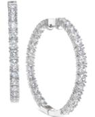 Diamond Hoop Earrings (5 Ct. T.w.) In 14k White Gold