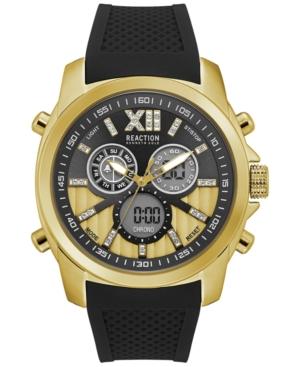 Kenneth Cole Reaction Men's Analog-digital Black Silicone Strap Watch 47mm