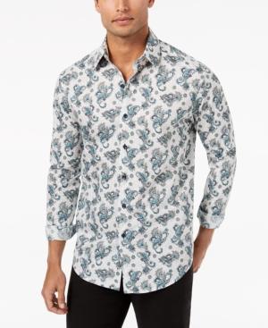 Tasso Elba Men's Ornata Paisley-print Shirt, Created For Macy's