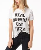 Mad Engine Juniors' Eat Pizza Graphic-print T-shirt