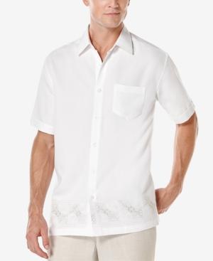 Cubavera Men's Textured Band Short-sleeve Shirt