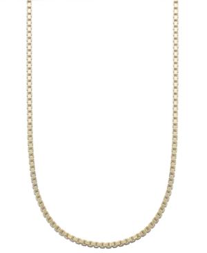 "giani Bernini 24k Gold Over Sterling Silver Necklace, 24"" Box Chain"