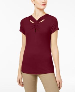 Inc International Concepts Twist-front Top, Created For Macy's