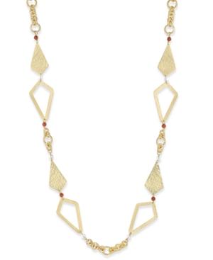 Stephanie Kantis Gold-tone Kite-link Beaded Long Length Necklace