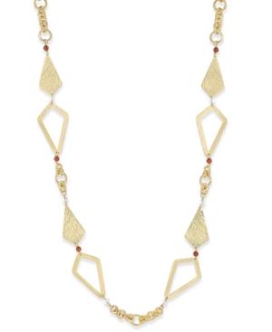Stephanie Kantis Gold-tone Kite-link Beaded Long Length Necklace
