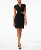 Charter Club Petite Faux-wrap Dress, Only At Macy's
