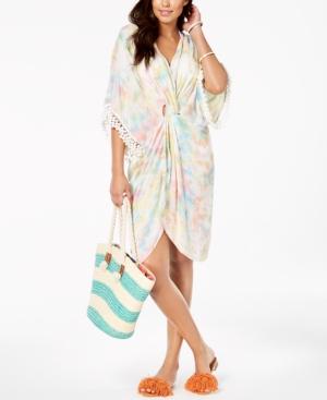 Betsey Johnson Mermaid Tie-dye Twist Cover-up