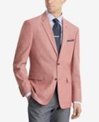 Tommy Hilfiger Men's Classic-fit Red/white Chambray Sport Coat