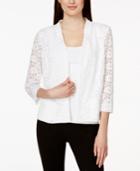Alfani Petite Open-front Lace Blazer, Only At Macy's