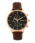 Breed Quartz Espinosa Gold And Gunmetal Chronograph Alloy Watches 42mm