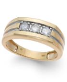 Men's Diamond (1/2 Ct. T.w.) Ring In 10k Gold