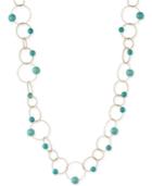 Anne Klein Gold-tone Interlocked Link Beaded Collar Necklace