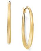 Charter Club Gold-tone Shiny Hoop Earrings