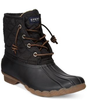 Sperry Women's Saltwater Quilted Duck Booties Women's Shoes
