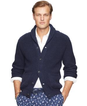 Polo Ralph Lauren Men's Big And Tall Cotton Shawl Cardigan
