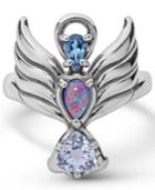 Carolyn Pollack Angel Gemstone Ring In Sterling Silver