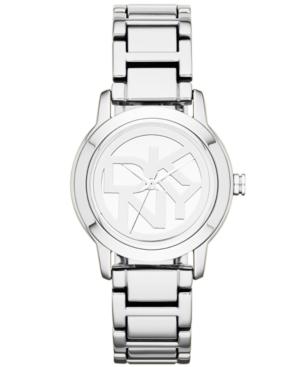 Dkny Watch, Women's Silver Ion-plated Bracelet 32mm Ny8875