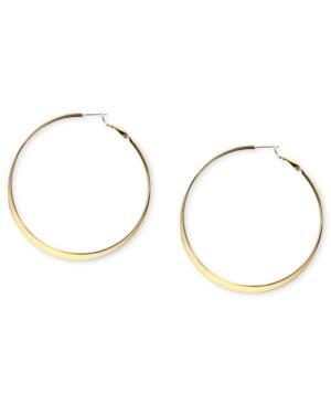 Nine West Earrings, Gold-tone Hoop Earrings