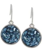 Kenneth Cole New York Silver-tone Sprinkle Stone Drop Earrings