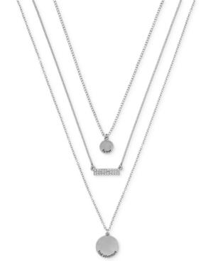 Bcbgeneration Silver-tone Fly Free Find Adventure 3 Charm Layering Necklace