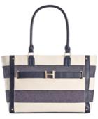 Tommy Hilfiger H-belted Rugby Stripe Tote