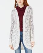 American Rag Juniors' Crochet Open-front Cardigan, Created For Macy's