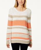 Charter Club Long-sleeve Striped Tunic Sweater, Only At Macy's