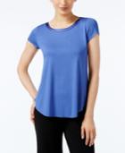 Alfani Petite Satin-trim T-shirt, Only At Macy's