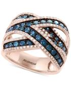 Bella Bleu By Effy Diamond Crisscross Statement Ring (1-3/4 Ct. T.w.) In 14k Rose Gold
