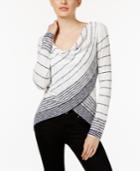 Inc International Concepts Striped Crossover Top, Only At Macy's