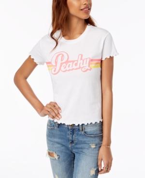 Hybrid Juniors' Peachy Graphic T-shirt