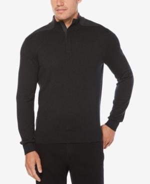 Perry Ellis Men's Quarter-zip Sweater