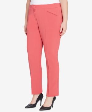 Tahari Asl Plus Size Crepe Trousers