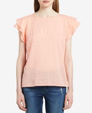 Calvin Klein Jeans Textured Tiered-sleeve Top