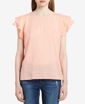 Calvin Klein Jeans Textured Tiered-sleeve Top