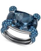 Swarovski Silver-tone Crystal Statement Ring