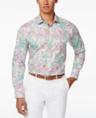 Tallia Men's Slim-fit Floral Cotton Dress Shirt