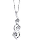 Sirena Diamond Swirl Pendant Necklace (1/3 Ct. T.w.) In 14k White Gold