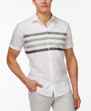 Inc International Concepts Classic-fit Stripe Shirt, Only At Macy's