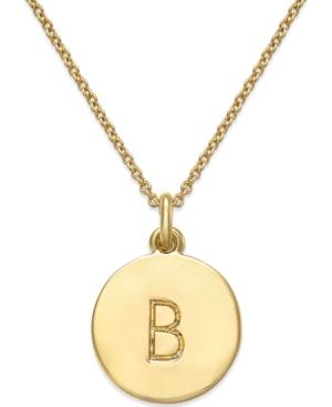 Kate Spade New York 17 12k Gold-plated Initials Pendant Necklace