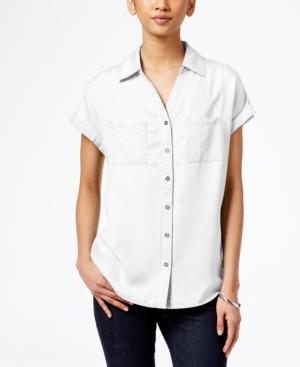 Style & Co Petite Denim Shirt, Created For Macy's