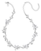 Kate Spade New York Silver-tone Marquise Crystal Collar Necklace