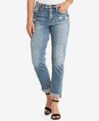 Silver Jeans Co. The Mom Ripped High-rise Jeans