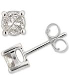 Diamond Fancy Stud Earrings (1/2 Ct. T.w.) In 14k White Gold