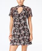 Trixxi Juniors' Mock-neck A-line Dress