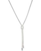 Kenneth Cole New York Silver-tone Knot Y Necklace