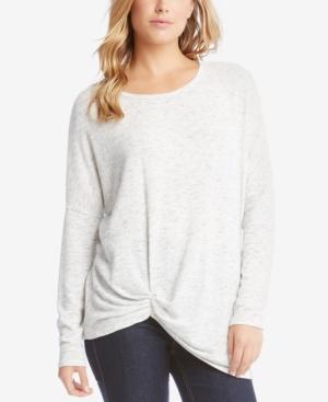 Karen Kane Long-sleeve Twist-hem Top