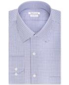 Van Heusen Classic-fit Blue Multi-check Dress Shirt